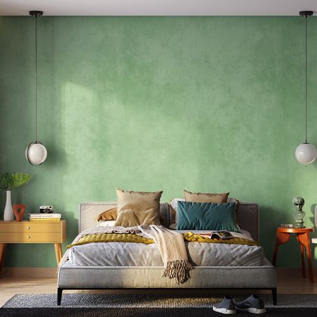 Painel de Parede Floral Japonaisserie 02 Verde