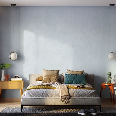 Painel de Parede Floral Japonaisserie 02 Azul