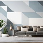 Painel-de-Parede-Geometrico-Grande-Azul-e-Azul-Marinho