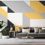 Painel-de-Parede-Geometrico-Grande-Cinza-e-Amarelo