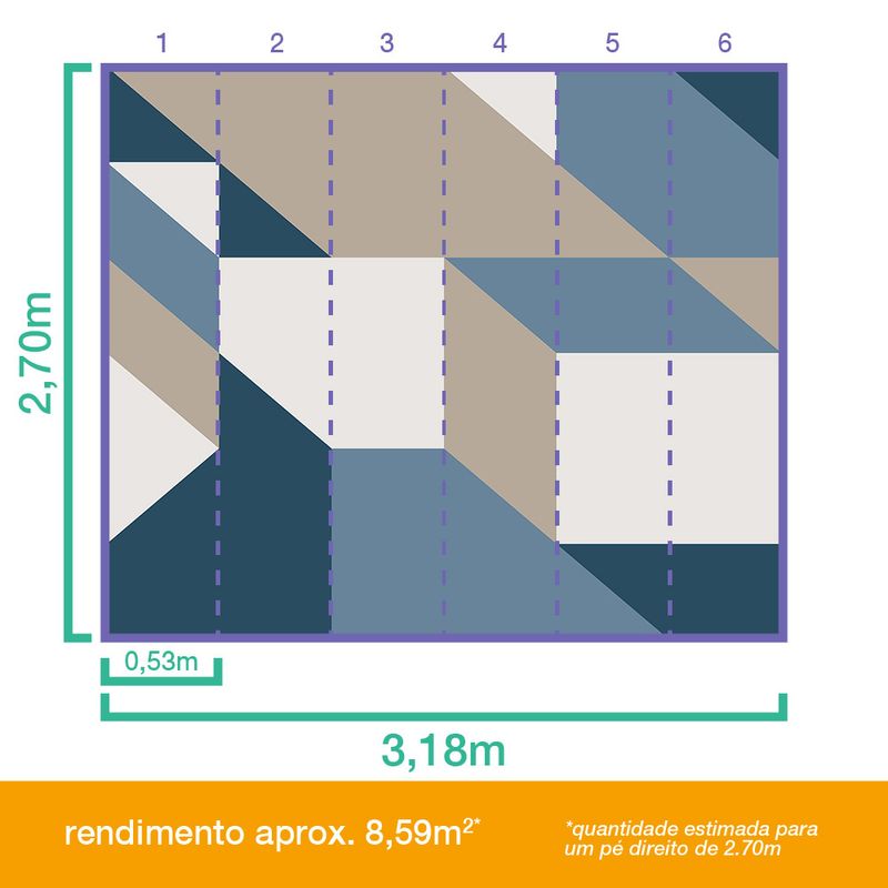 Painel-de-Parede-Geometrico-Grande-Bege-e-Azul-Marinho
