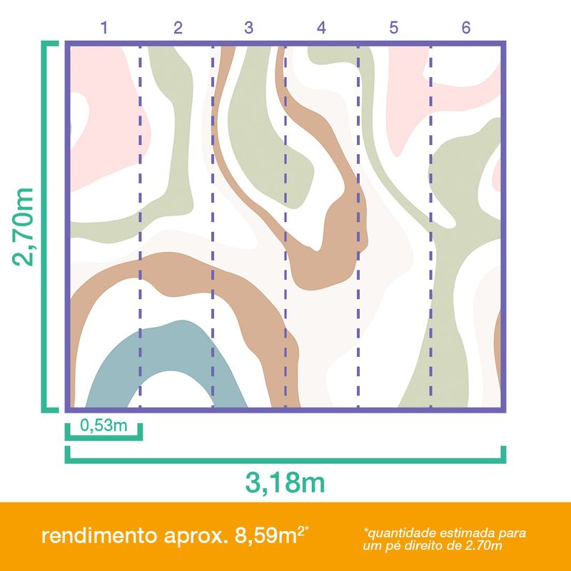 Painel-de-Parede-Tracos-Grandes-Verde-e-Rosa