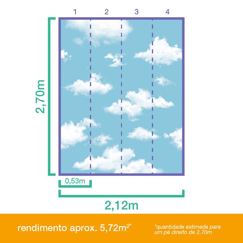Painel-de-Parede-Nuvens-Azul-e-Branco
