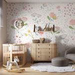 Papel de Parede Floral Fundo Rosa Rustic - Bobinex - Papel de Parede -  Magazine Luiza