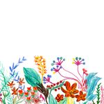 Painel-de-Parede-Floral-Giz-de-Cera-Amarelo-e-Vermelho