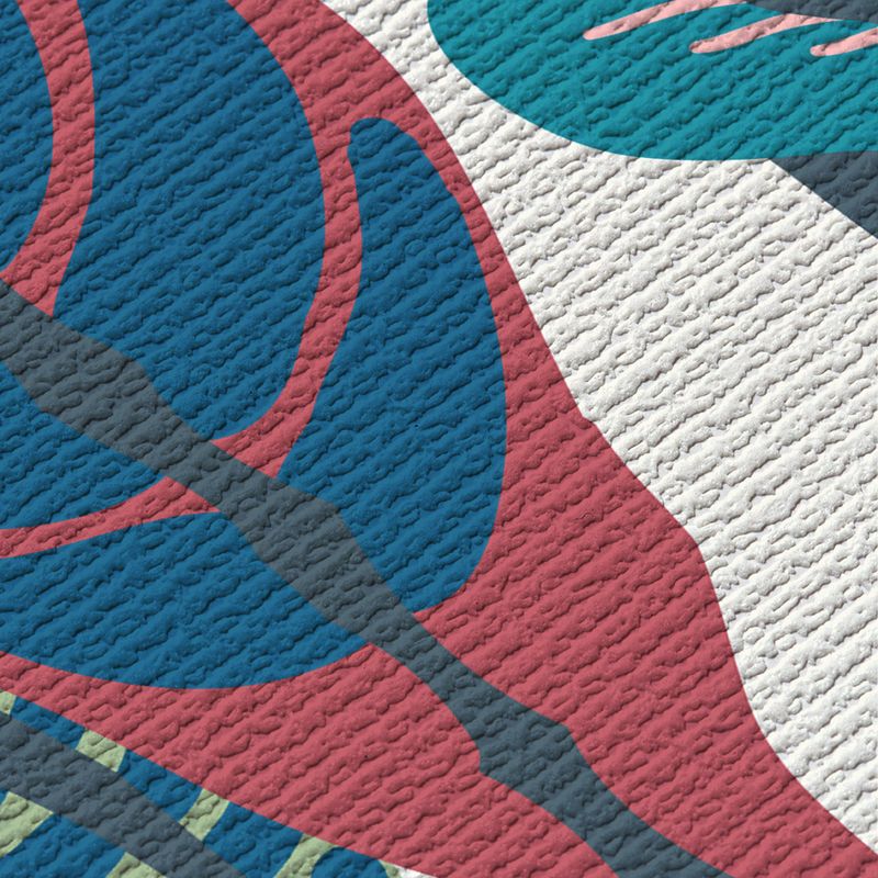 Painel-de-Parede-Floresta-Colorida-02-Vermelho-e-Azul