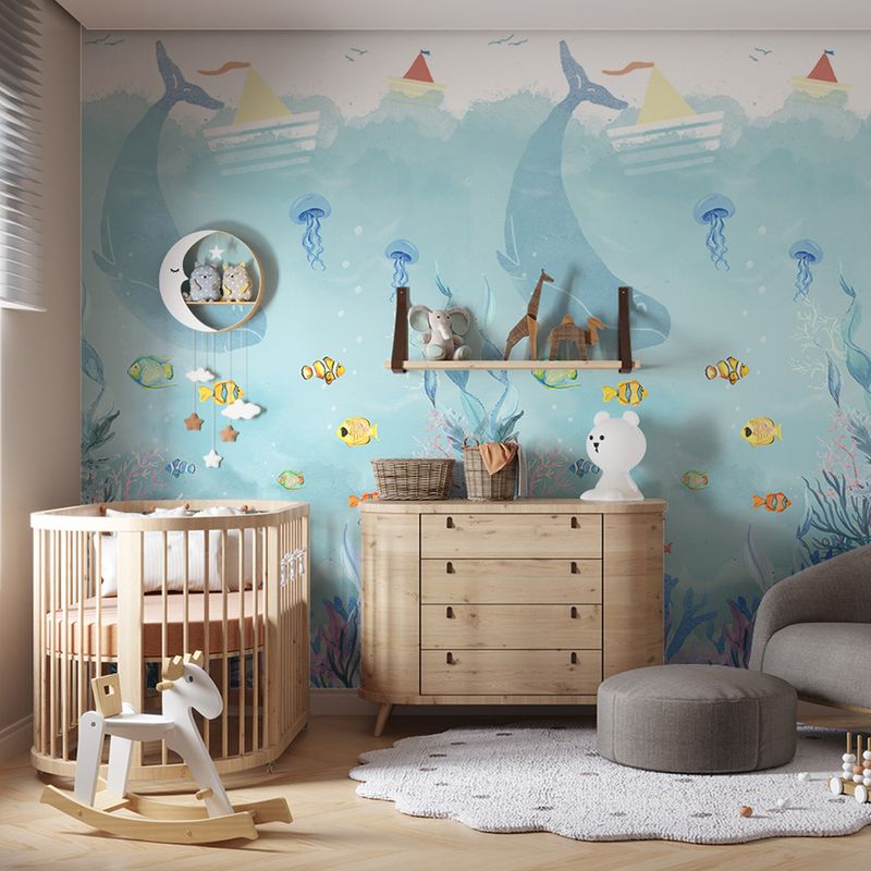Painel-de-Parede-Fundo-do-Mar-I-Azul