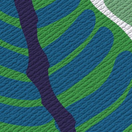 Painel de Parede Floresta Colorida 03 Verde e Azul