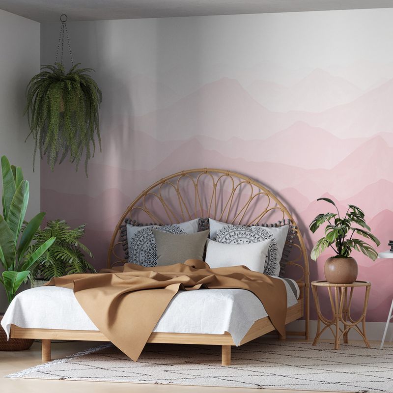 Painel-de-Parede-Montanhas-Degrade-Rosa