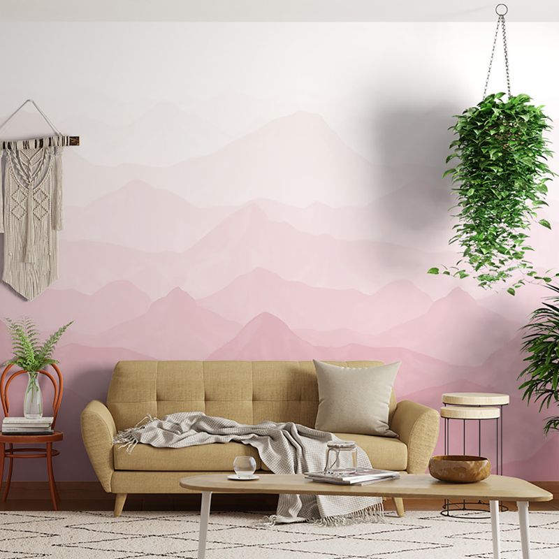 Painel-de-Parede-Montanhas-Degrade-Rosa