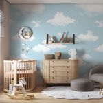 Painel-de-Parede-Nuvens-Branco-e-Azul