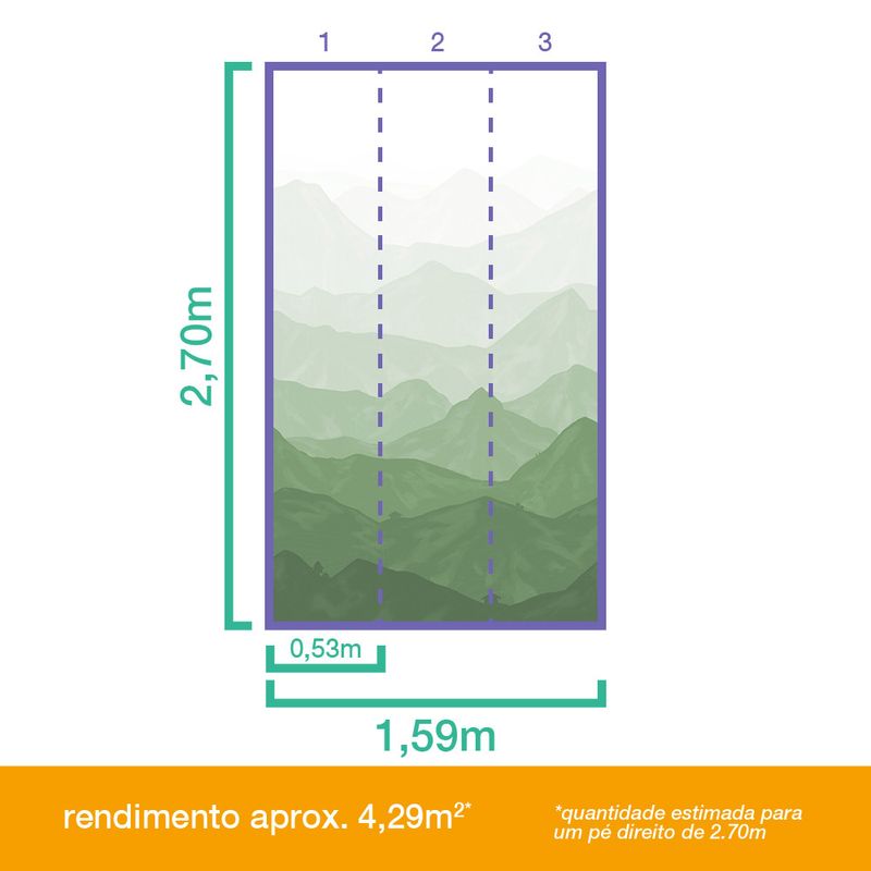 Painel-de-Parede-Montanhas-Degrade-Verde