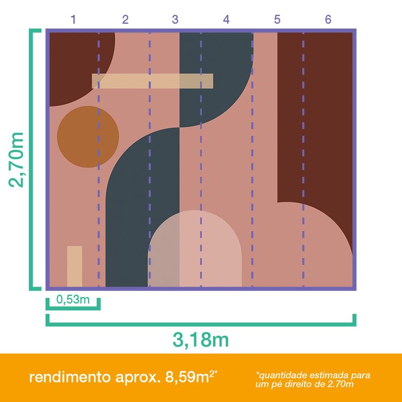 Painel-de-Parede-Geometrico-Circulos-Rosa-e-Vermelho