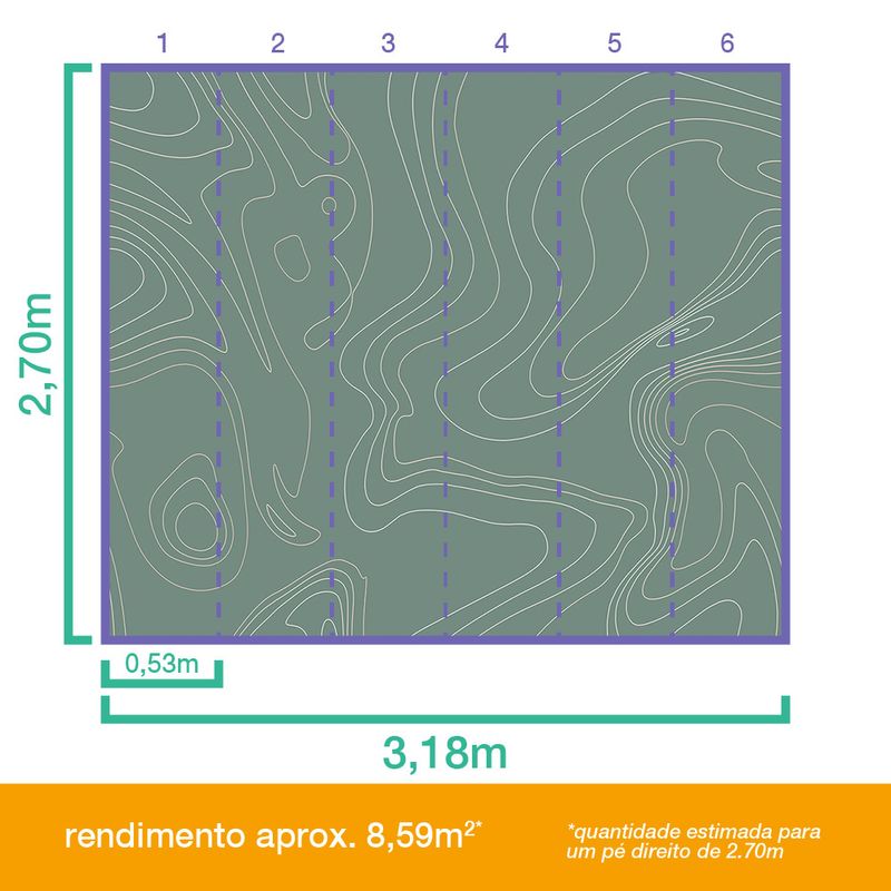 Painel-de-Parede-Linhas-Topografias-Verde-e-Branco