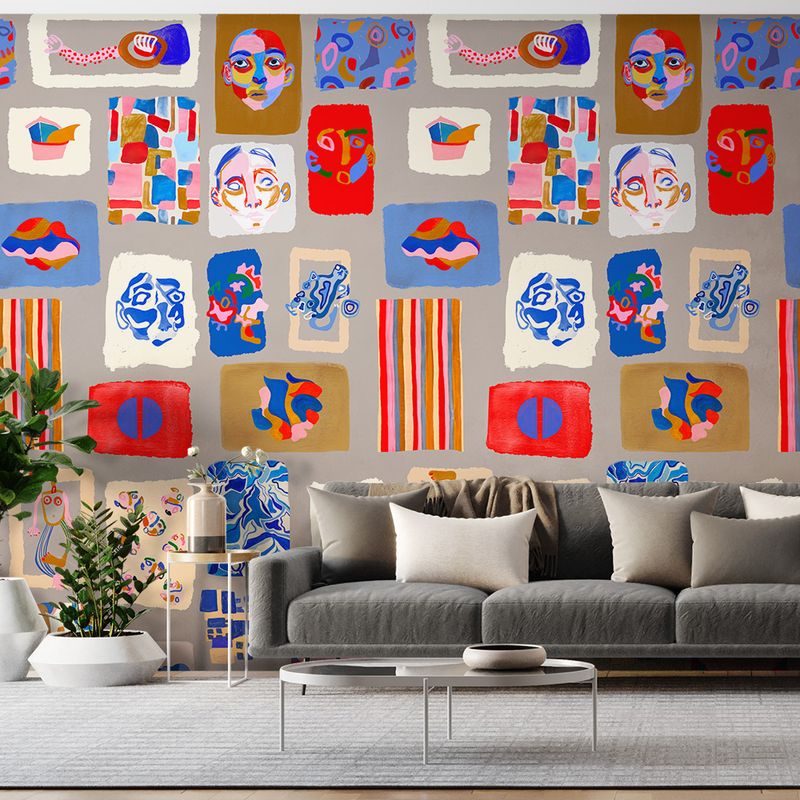 Painel-de-Parede-Tela-Azul-Cinza-e-Azul