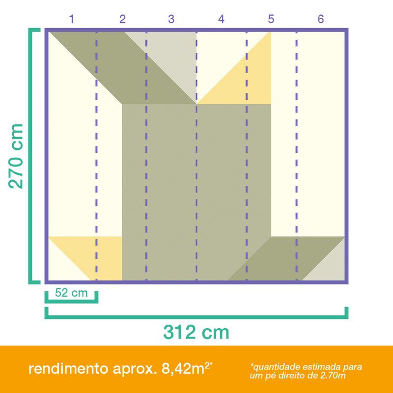 Painel-de-Parede-Origami-Verde-e-Bege-II