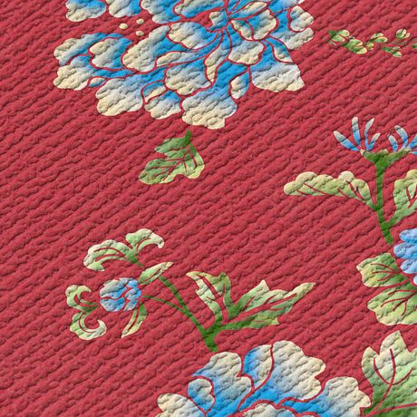 Painel de Parede Floral Japonaisserie 03 Laranja e Amarelo