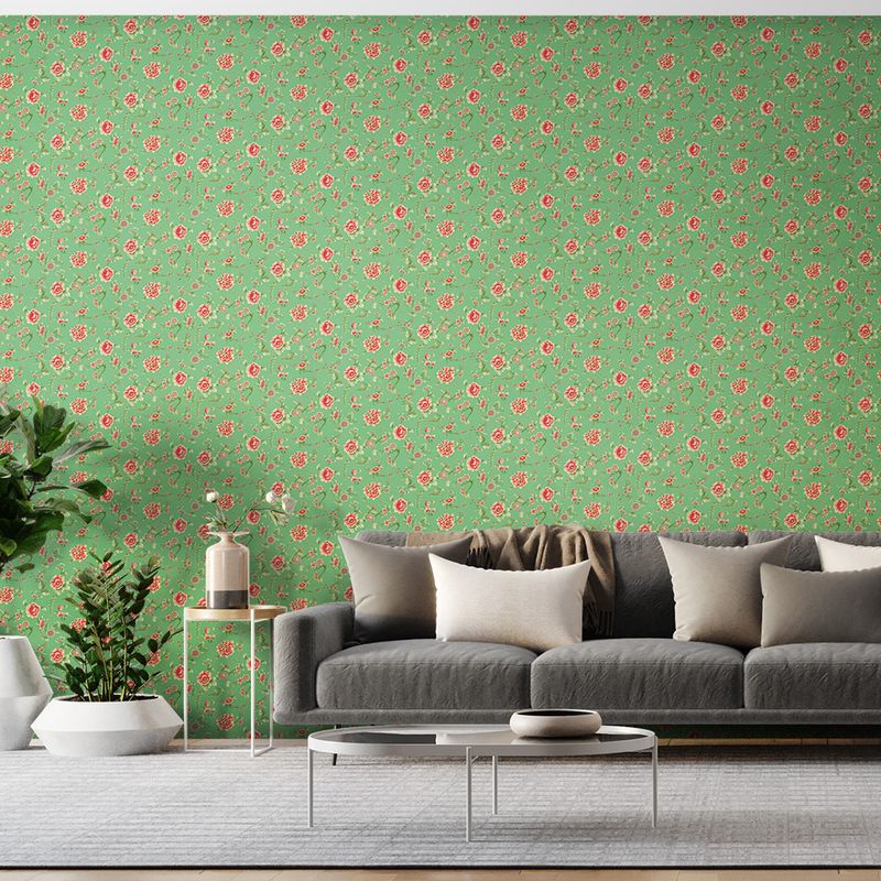Painel-de-Parede-Floral-Japonaisserie-03-Verde-e-Vermelho