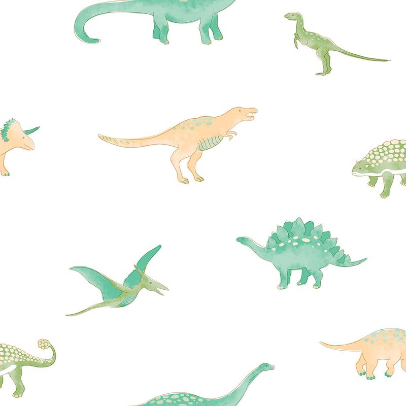 Painel-de-Parede-Dinossauros-Amarelo-e-Verde