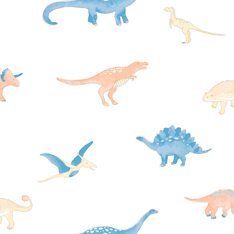 Painel-de-Parede-Dinossauros-Amarelo-e-Azul
