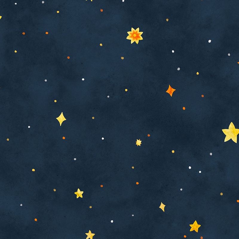 Painel-de-Parede-Estrelas-Azul-Marinho-e-Amarelo