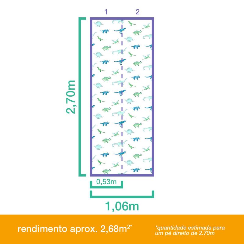 Painel-de-Parede-Dinossauros-Azul-e-Azul-Marinho