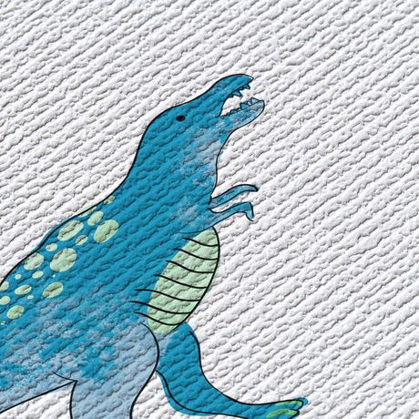 Painel de Parede Dinossauros Azul e Azul Marinho