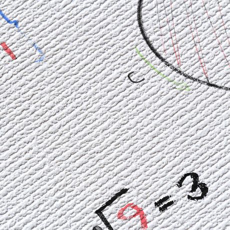 Painel de Parede Equações Branco e Azul