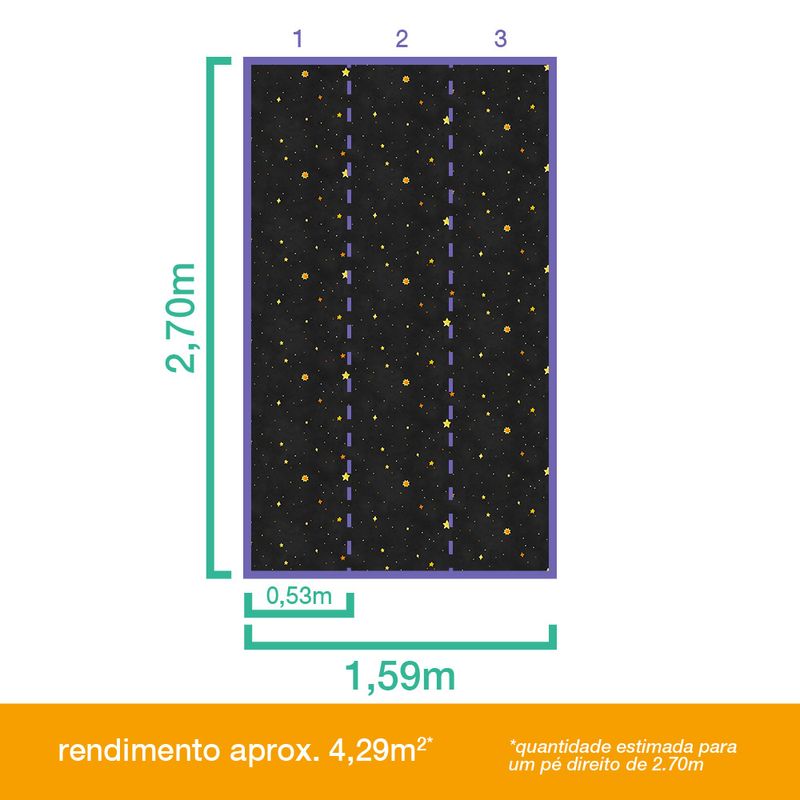 Painel-de-Parede-Estrelas-Preto-e-Amarelo