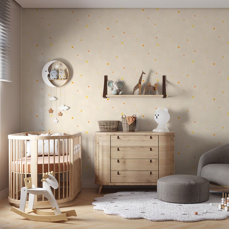 Painel-de-Parede-Estrelas-Bege-e-Amarelo