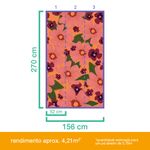 Painel-de-Parede-Floral-Pattern-Vermelho-e-Verde