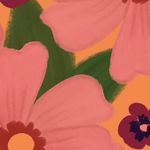 Painel-de-Parede-Floral-Pattern-Vermelho-e-Verde