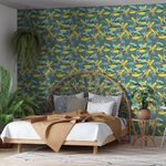 Painel-de-Parede-Folhagens-Sonhos-I-Verde-e-Amarelo