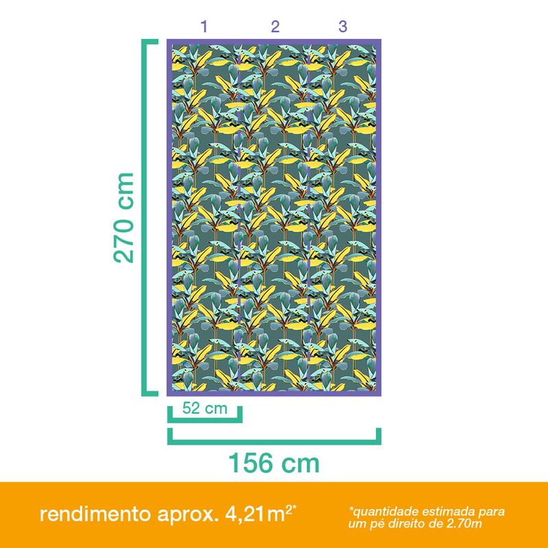 Painel-de-Parede-Folhagens-Sonhos-I-Verde-e-Amarelo