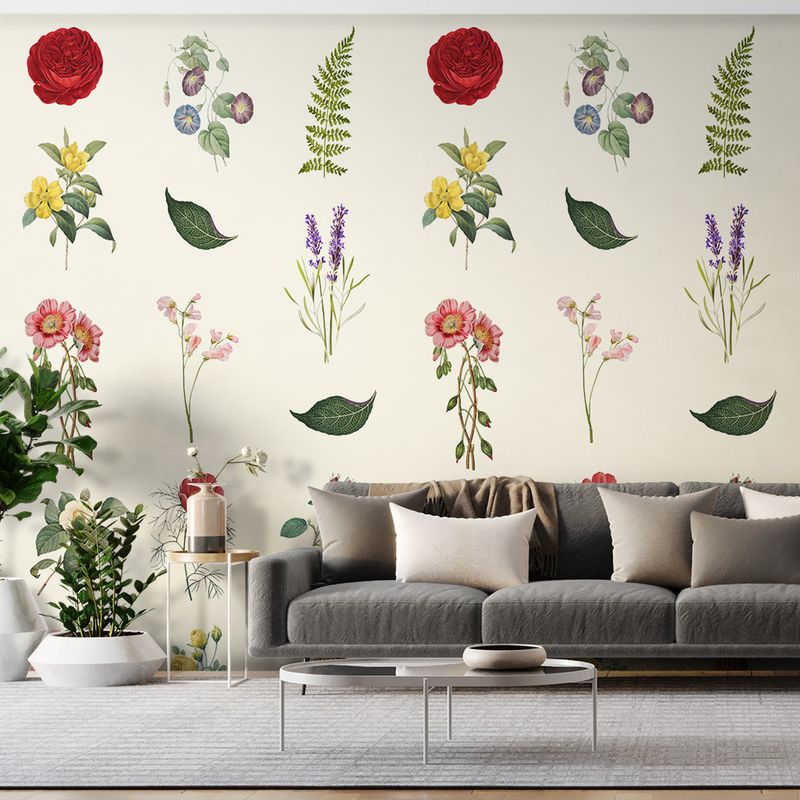 Painel-de-Parede-Colagens-I-Bege-e-Verde