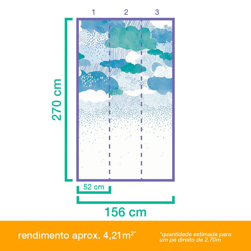 Painel-de-Parede-Chuva-de-Poa-Azul-e-Verde