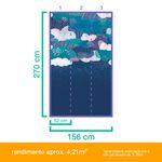 Painel-de-Parede-Chuva-de-Poa-Azul-Marinho-e-Azul