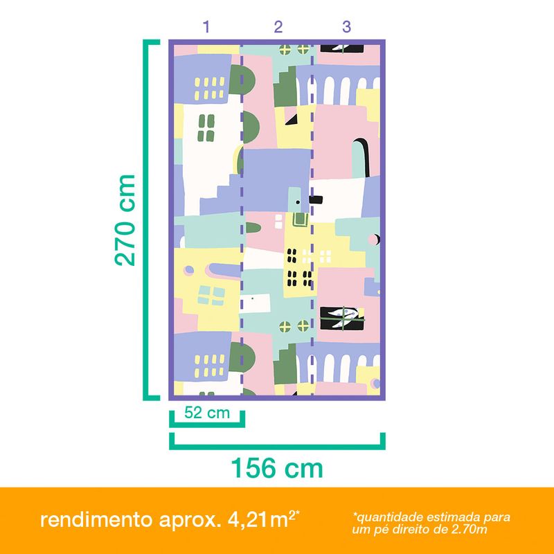Painel-de-Parede-Bairro-Amarelo-e-Lilas