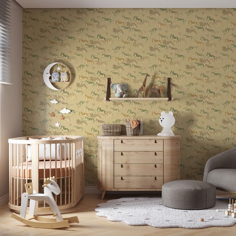 Painel-de-Parede-Animal-Baby-Bege-e-Verde