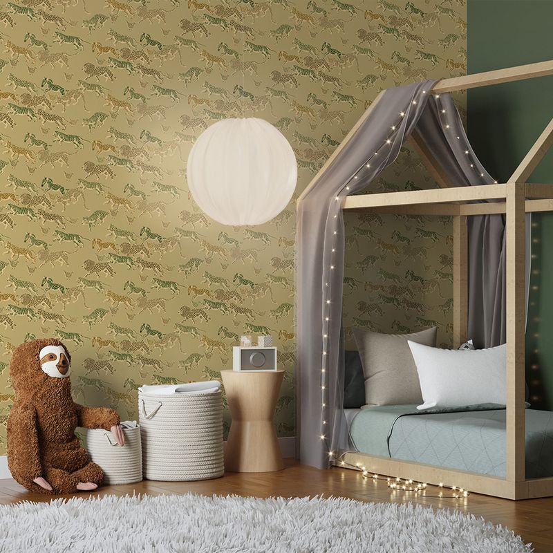 Painel-de-Parede-Animal-Baby-Bege-e-Verde