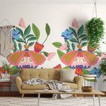 Painel-de-Parede-Arranjo-dos-Bugs-Branco-e-Rosa