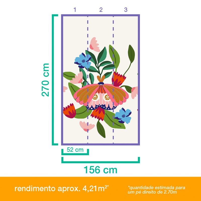Painel-de-Parede-Arranjo-dos-Bugs-Branco-e-Rosa