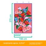 Painel-de-Parede-Bugs-Rosa-e-Verde-I