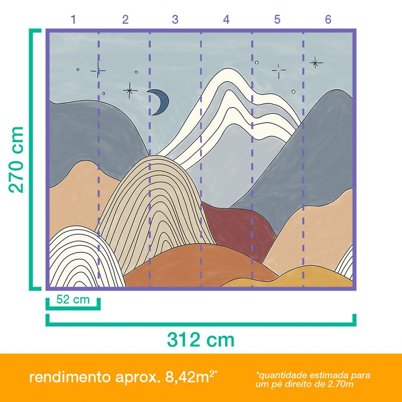 Painel-de-Parede-Paisagem-Mistica-Azul-e-Bege