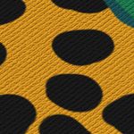 Painel-de-Parede-Arranjo-Leopard-Pose-Verde-e-Amarelo