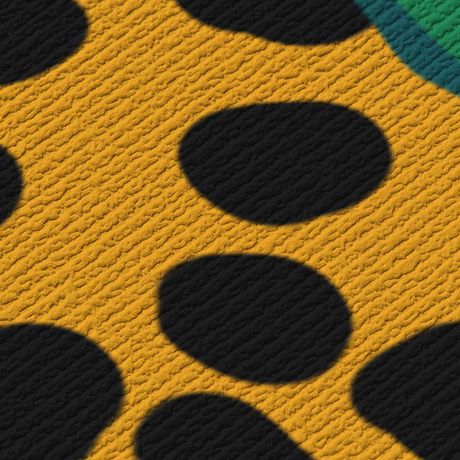 Painel de Parede Arranjo Leopard Pose Verde e Amarelo