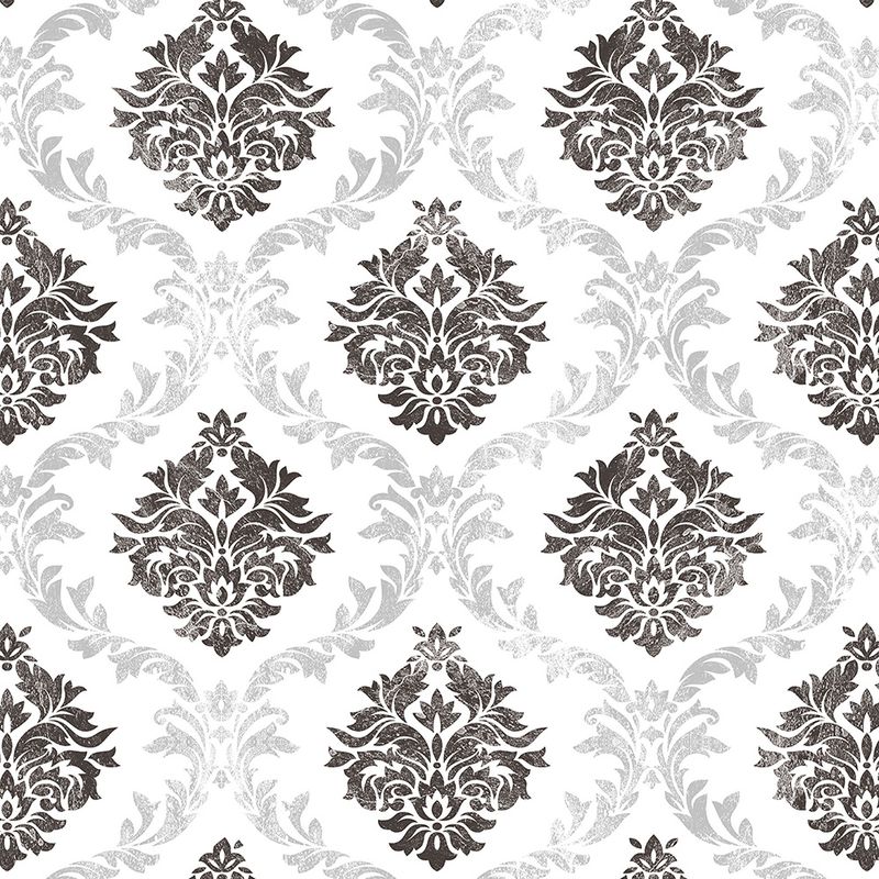 Papel-de-Parede-Vinilico-Arabesco-do-Tempo-Preto-e-Cinza