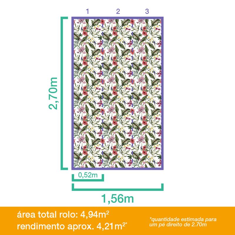 Papel-de-Parede-Vinilico-Explosao-Tropical-Verde-e-Vermelho