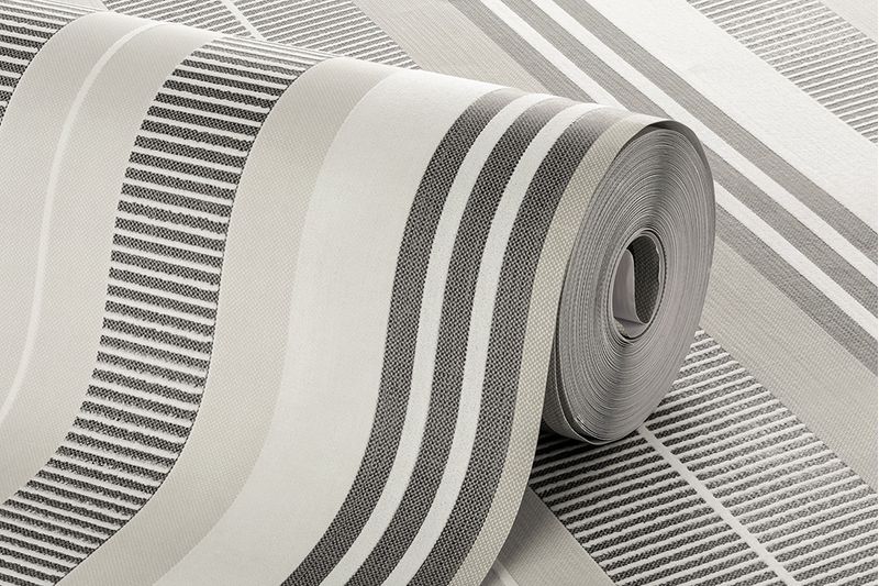 Papel-de-Parede-Vinilico-Listras-Variadas-Cinza-e-Bege