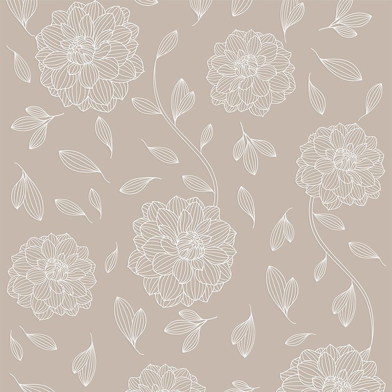 Papel-de-Parede-Vinilico-Relevo-Floral-Bege